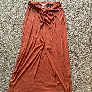 H&M skirt (brick red)